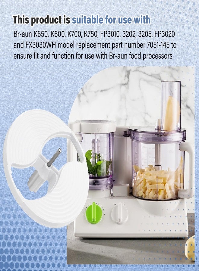 Pokin 7051-145 Food Processor Disc Holder for Braun Disc holder, insert carrier fits Braun models K600 K650 K700 K750 FP3010 FP3020 FX3030WH food Processor Parts & Accessories Easy to Use & Long - Image 3